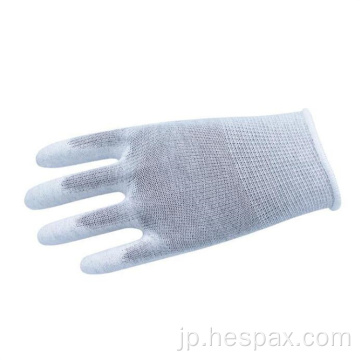 Hespax炭素繊維PU ESD保護手袋の精度